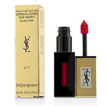 Yves Saint Laurent Rouge Pur Vernis A Levres Water Glossy Stain #217 Red Spray 6ml/0.2oz - Walmart.com