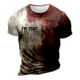 thumbnail image 4 of FINALGANG New T-Shirts For Men Print O-Neck Short Sleeve Baggy Tshirt Halloween Theme Top Skin Friendly Relaxed Fit Activewear, 4 of 5