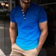 thumbnail image 5 of Camisas de Manga Larga para Hombres, Botón de Impresión Casual Camisa de Cuello Redondo Hecha de Poliéster Ligero para Todo el Uso de Temporada, Camisas de Manga Corta para Hombre, 5 of 5