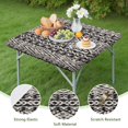 thumbnail image 4 of Decorative Flowers Pattern Elastic Table Cover with Bohemian Style for Indoor Outdoor Table Use, 4 of 6