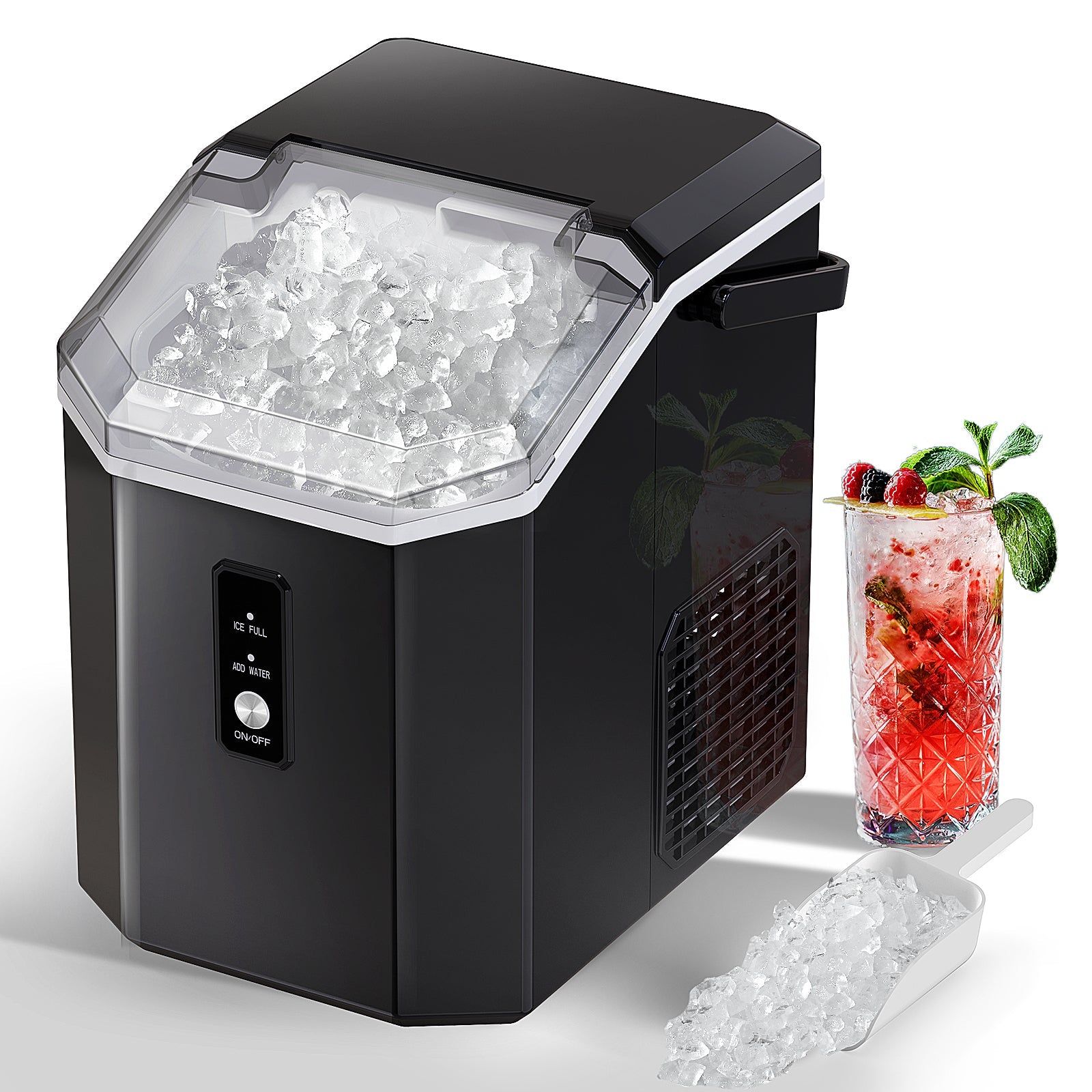 FREE VILLAGE Nugget Ice Maker Countertop, Pebble Ice Maker with