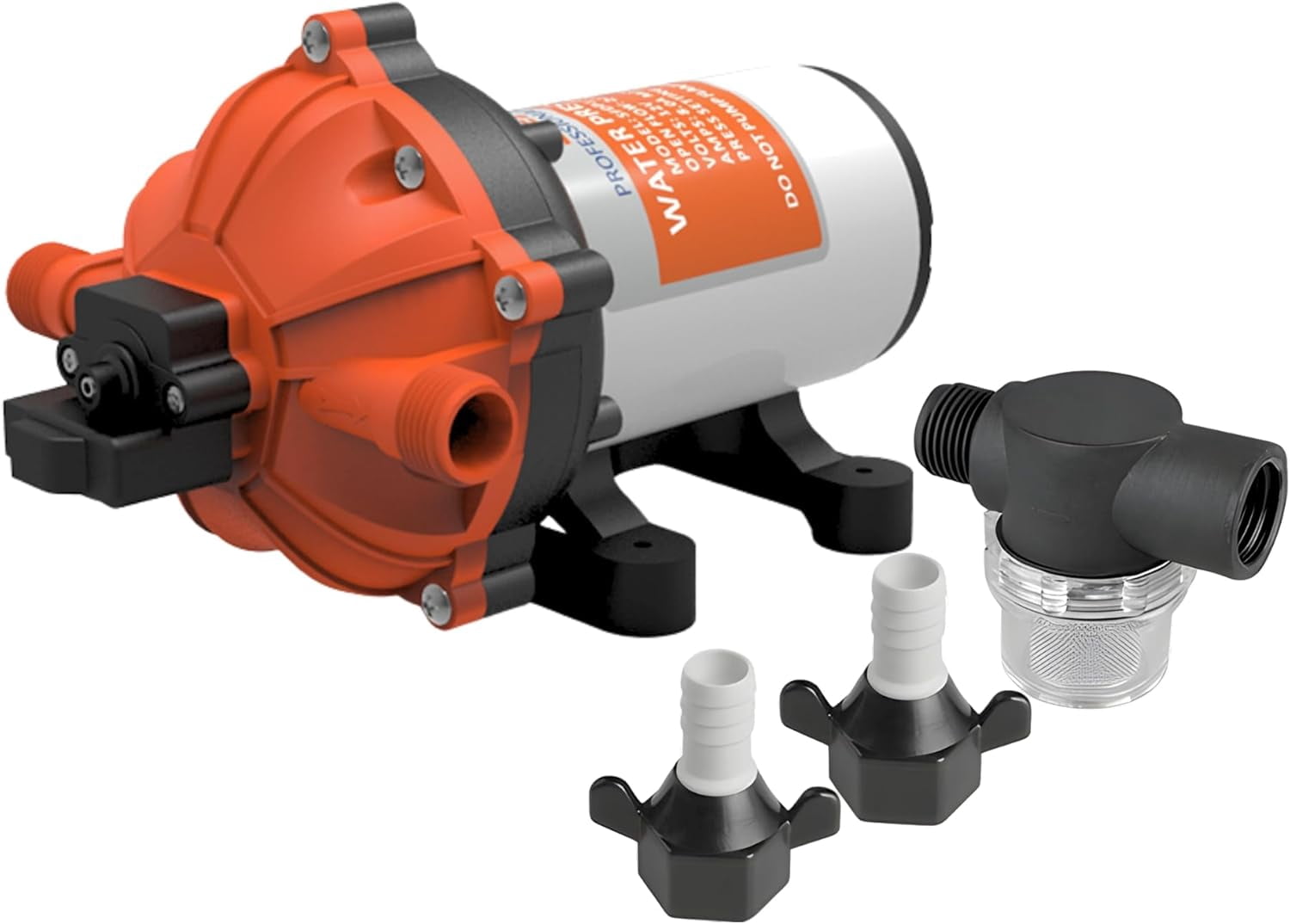 SEAFLO 51 Series Heavy-Duty Water Pressure Pump  5.5 GPM, 60 PSI, 24V DC, 1/2" MNPT Ports - NSF, UL, CSA & IAPMO CERTIFIED FOR SAFETY - Self-Priming, 5-Chamber Diaphragm, Marine RV  4-Year Warranty