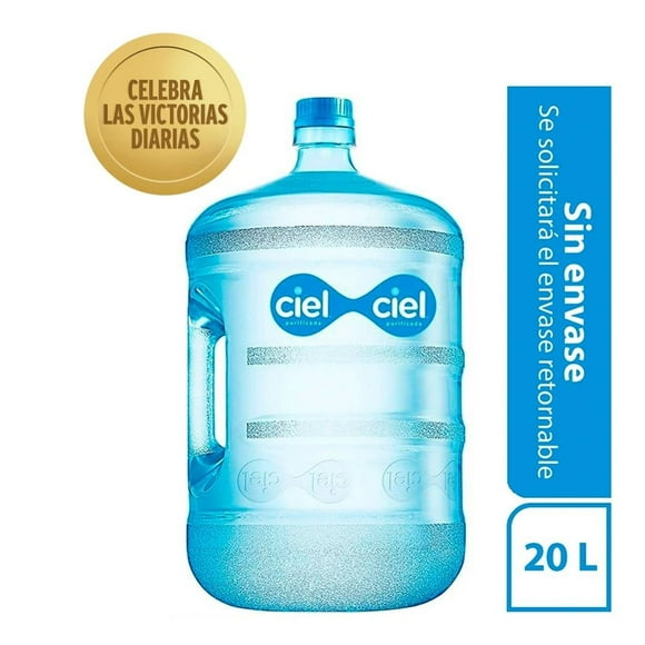 Agua Ciel únicamente líquido 20 l
