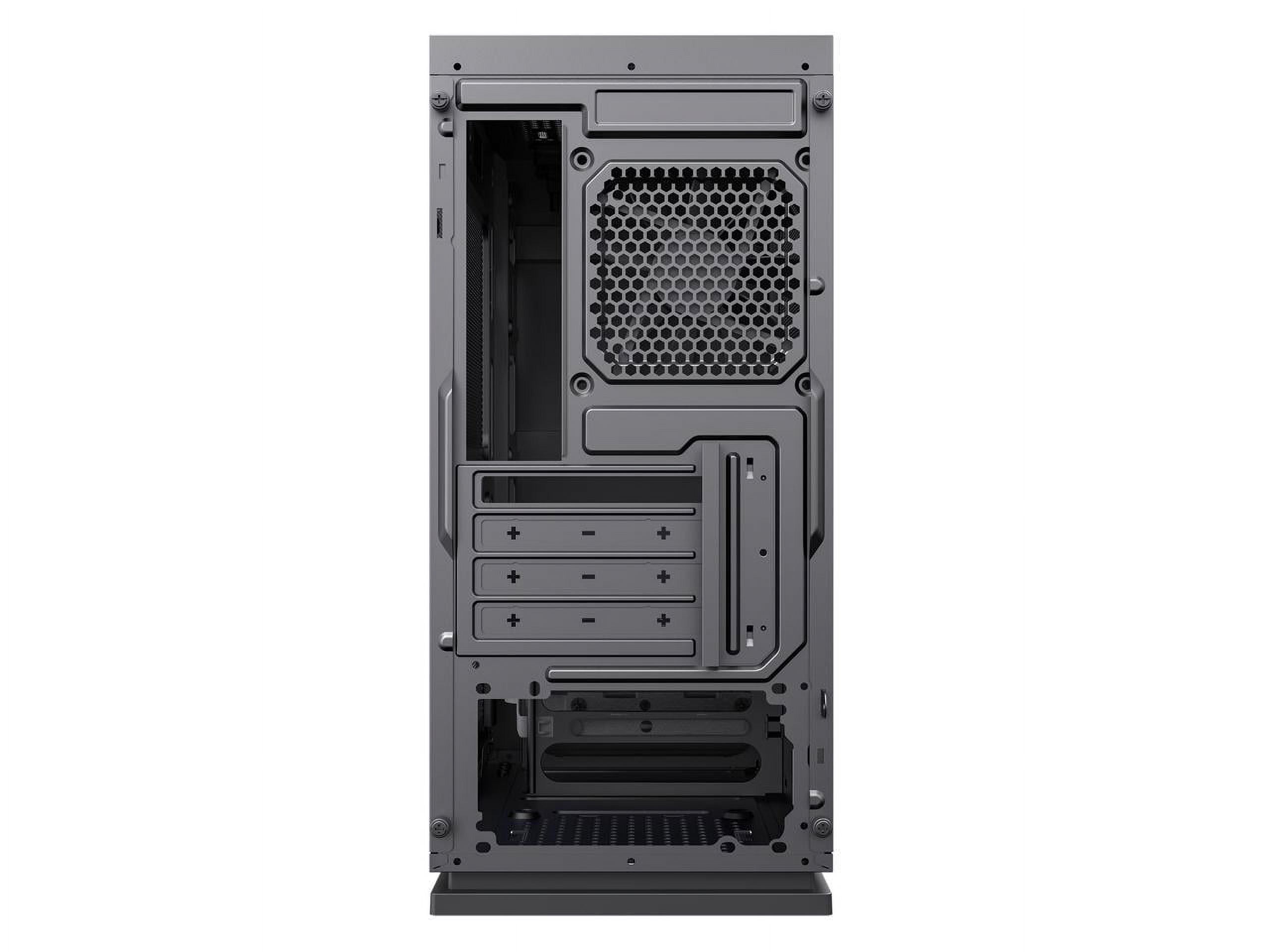 Gamemax Nova N6 Black USB3.0 Tempered Glass ATX Mid Tower Gaming Computer  Case w/ RGB Strip x Front and 1 x RGB Rainbow Fan x Rear (Pre-Installed) 