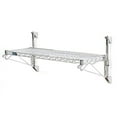thumbnail image 2 of Nexel Poly-Green Wall Mount Wire Shelving, 72"W x 18"D x 14"H 1-Shelf Starter, 2 of 3
