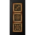 thumbnail image 2 of Tava Studios 7x14 Black Modern Framed Museum Art Print Titled - Folk Art Panel I, 2 of 5