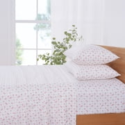 Modern Threads 4-Piece Sweet Rose Silky Soft Microfiber Adult Sheet Set, Ivory, Twin
