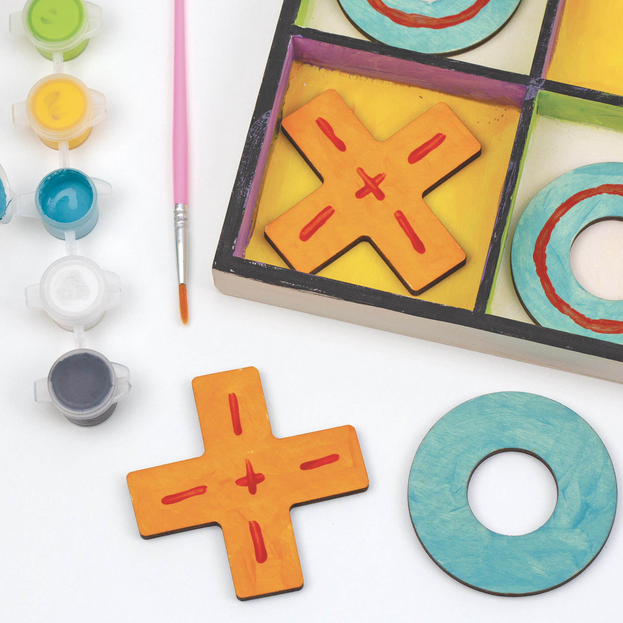 Hello Hobby Paint Your Own Tic Tac Toe Kit photo 3