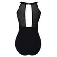 thumbnail image 5 of Women One Piece Swimsuit High Neck Plunge Ruched Tummy Control Bathing Suit, 5 of 5