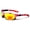 Orange, variant on Men USA Patriotic Sport Wrap Around Sunglasses Biker Sport Mirror 100% UV Protection