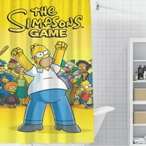 The Simpsons-theme Bathroom Shower Curtain Home Decor,Bath Curtains Durable Waterproof Bath Curtain , Adluts Girls Boys Bathroom Decor House Gifts 36x71inch(90cmX180cm)