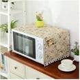 thumbnail image 1 of Microwave Oven Cover Dustproof, Cotton Microwave Oven Cover Dust Oil Proof Protection with Side Storage Pockets(Gray Dandelion), 1 of 8