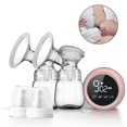 thumbnail image 2 of Electric Breast Pump, Portable Breast Pump With 2 Modes 9 Levels, Double Electric Breast Pump With 24mm 27mm Massage Flange, Strong Suction Hands Free, 2 of 5