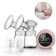 thumbnail image 2 of Electric Breast Pump, Portable Breast Pump With 2 Modes 9 Levels, Double Electric Breast Pump With 24mm 27mm Massage Flange, Strong Suction Hands Free, 2 of 5