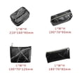 thumbnail image 3 of 4 Pcs Cosmetic Bag Makeup Bag for Travel Portable Makeup Bag with Modern Marble Waterproof Pu Leather Black, 3 of 4