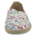 thumbnail image 4 of Soda Sneakers Flat Women's Shoes Canvas Slip-On Espadrilles Jute Wrap Loafers BETTY-S White Floral Magenta 6, 4 of 5