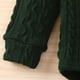 thumbnail image 4 of Gibobby Conjunto niño Recién Nacido bebé niñas niños Otoño Invierno manga larga sólido grueso cálido Tops pantalones 2 uds trajes conjunto de ropa(Verdemilitary,3-6 Months), 4 of 4