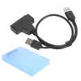 thumbnail image 1 of Hard Disk Cable, Stable 480Mbps USB 2.0 ABS  Box  For 2.5in  HDD SSD White,Gray,Blue,Red,Green, 1 of 8