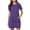 Purple, variant on ShomPort Summer Dresses for Women Casual Short Sleeve Vacation Beach Sundresses Loose Athletic Mini Dress