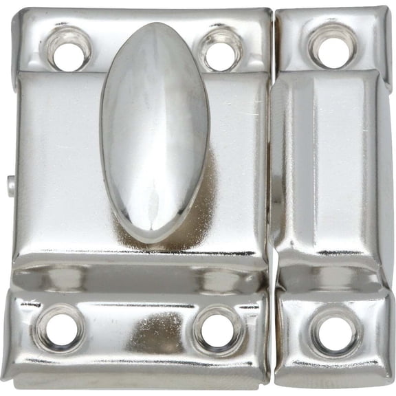 National Hardware Cupboard Turn Latch N149-641 - Nickel Finish - Multicolor