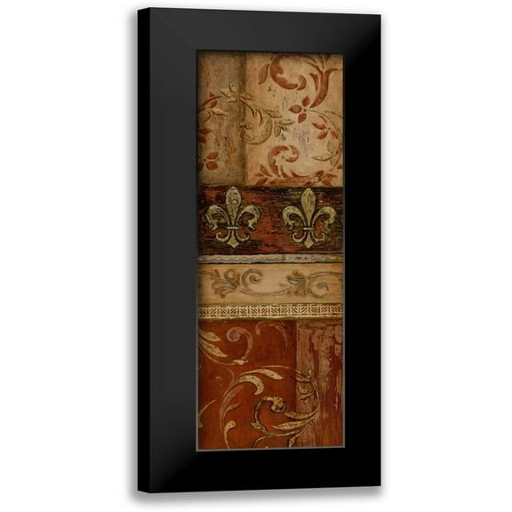 Tava Studios 7x14 Black Modern Framed Museum Art Print Titled - Weathered Door II