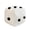 White, variant on WEIOUKC Funny Dice Cube Pillow, 20cm Soft Stuffed Plush Cushion Doll, Novelty Sofa Back Lumbar Support & Home Decor Gift for All Ages