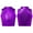 Purple, variant on Aiihoo Kids Girls Sleeveless Mock Neck Shiny Metallic Athletic Crop Top Plain Ballet Workout Sports Bra Yoga Gymnastics Black 14