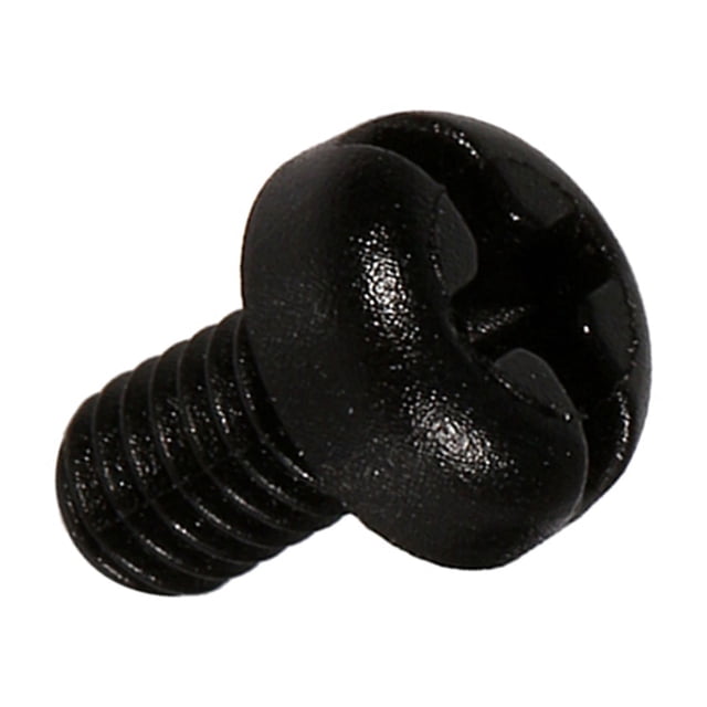 M3x6mm Vis en Nylon Plastique Noir Isolé M3 Vis de Machine 100 Pcs, avec Tête Ronde Croisée, pour Projets DIY