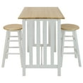 thumbnail image 6 of 3-Piece Breakfast Set made with Solid Wood - White, 6 of 14