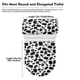 thumbnail image 7 of HELLHERO Black and White Leopard Print Toilet Top Cover, Washable Elastic Installation Elastic Fabric Toilet Seat Covers, 7 of 7