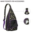 thumbnail image 2 of Steampunk Cosmic Sling Backpack - Vintage Astronomical Map Print, Fashionable Crossbody Bag for Students & Office Workers, 2 of 4