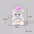 thumbnail image 3 of Clear Transparent Small Teddy Bear 1 Inch Resin Figures, Cute Decorative Resin Accessories for Back to School Decor, White, 1 Pack, 3 of 5