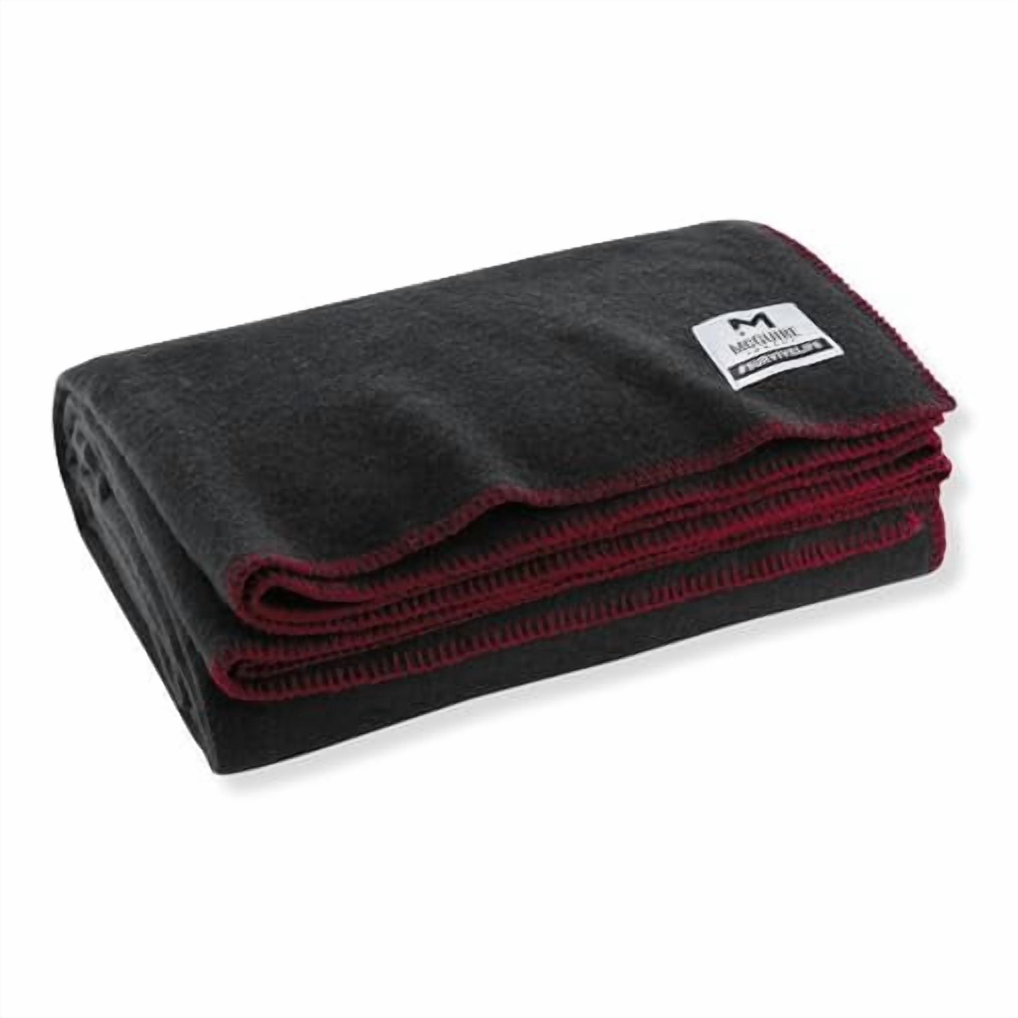 Open Box MCGUIRE GEAR M MCGUIRE GEAR HEAVY DUTY WOOL BLANKET BLACK (64 X 90 INCHES) BLACK