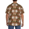 thumbnail image 3 of Kdxio Men's Hawaiian Shirt for Men Short Sleeve Shirt Beautiful Owl Summer Casual Holiday Beach Button Down T-Shirts, 3 of 5