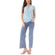 thumbnail image 2 of INSPIRAR CHIC Blusa Floral de Día de San Valentín para Mujeres con Mangas Cortas de Chifón Casual con Volantes L Azul Cielo, 2 of 6