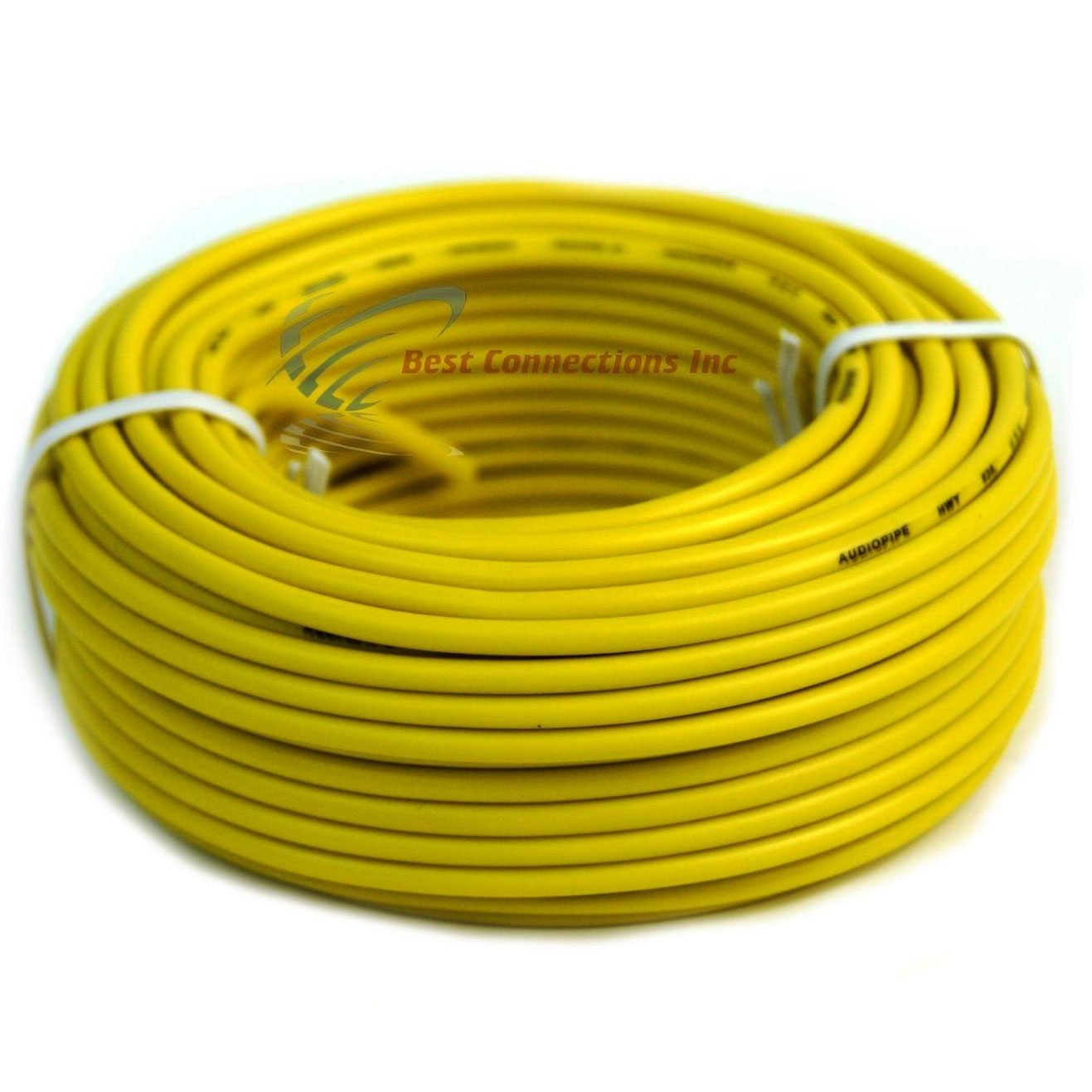 18 GA Gauge 50' Feet Yellow Audiopipe Car Audio Home Remote Primary Cable Wire - image 2 of 4