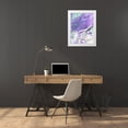 thumbnail image 3 of Grayscale 25x32 White Modern Wood Framed Museum Art Print Titled - Purple Aggregate I, 3 of 4