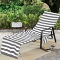 thumbnail image 4 of Funda para silla de playa para piscina, patio, funda para tumbona con bolsillos, 4 of 4