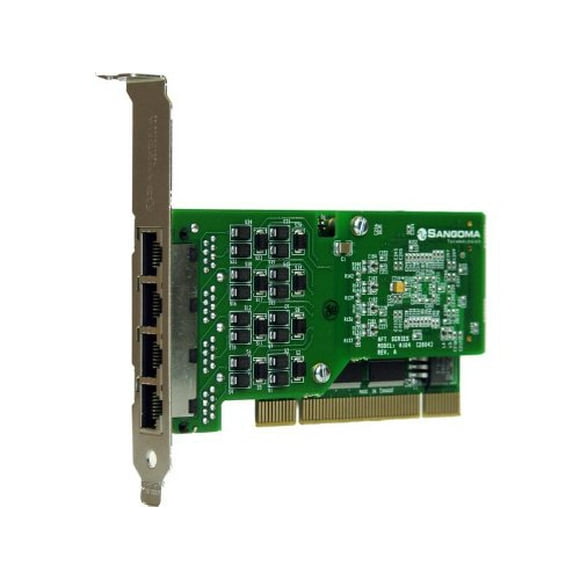 Sangoma A104 QuadT1/E1 AFT Interface Card - Asterisk Interoperable with PCIx Bus