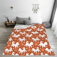 thumbnail image 5 of Pofeuu Christmas Snowflake Dog Print Ultra-Soft Micro Fleece Blanket,for Bed Or Sofa,All Season Throw Blankets Flannel Blanket-40"x30", 5 of 7