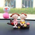 thumbnail image 1 of Adornos para coche Lindo árbol en forma de pareja Accesorios para coche Adornos para coche Globo de confesión, 1 of 6