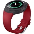 thumbnail image 1 of Correa para Samsung Gear S2 - Correa de repuesto de estilo deportivo de silicona suave para Samsung Gear S2 Smart Watch SM-R720 SM-R730 Versión solamente (Rojo) Adepaton WMZL-485-2, 1 of 5