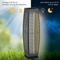 thumbnail image 5 of GRANDPATIO Outdoor Lights Solar Powered LED Resin Wicker Floor Lamp, for Garden or Porch - Medium Fuji, Silver Gray, 5 of 6