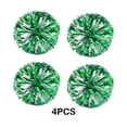 thumbnail image 2 of Advancent 4 unids/set destacan con pompones de porristas de mano, pompones de porrista no tóxicos y duraderos Animadoras plata mixta verde, 2 of 6