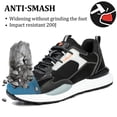 thumbnail image 4 of AUXDIQ Safety Trainers Men Women Steel Toe Cap Work Shoes Comfy Construction Industrial Sneakers, 4 of 6