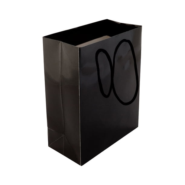 Download Rectangle Black Paper Large Shopping And Take Out Bag Glossy Rope Handles 9 1 2 X 4 X 14 10 Count Box Walmart Com Walmart Com