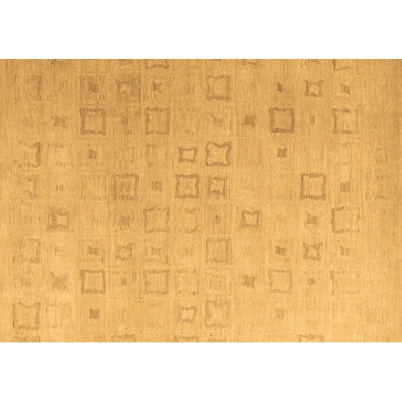 Ahgly Company Indoor Rectangle Solid Brown Modern Area Rugs, 7' x 10'