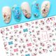 thumbnail image 1 of Pegatinas 3D de arte lineal con flores de amor en blanco y negro, calcomanías para uñas, accesorios para decoración de uñas, mariposa, rosa, pegatinas para uñas, deslizadores para uñas Dengxun unisex, 1 of 2