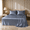 Blue Grey, variant on I Pcs 22 Momme Flat Silk Sheet, 100% Mulberry Silk Bed Sheets, Real Silk Flat Sheet , Grade 6A Organic Silk Bedding Made in USA, Hypoallergenic, Ultra Soft and Breathable
