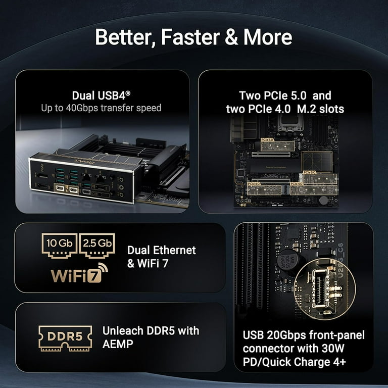 ASUS ProArt X870E-Creator WiFi AMD AM5 ATX Motherboard, PCIe 5.0